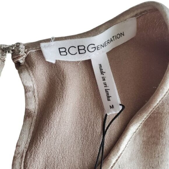 BCBGeneration womens Metallic Crop Top Size Medium nwt fair condition see pics - Picture 7 of 13
